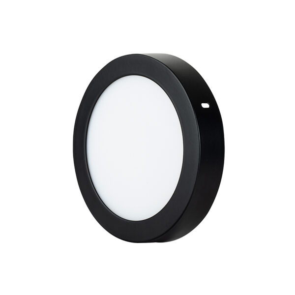 PANEL LED NEGRO SOBREPUESTO REDONDO 24W